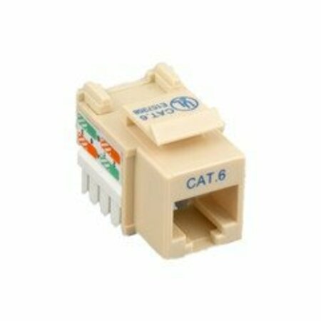 SWE-TECH 3C Cat6 Keystone Jack, Beige/Ivory, RJ45 Female to 110 Punch Down FWT326-121IV